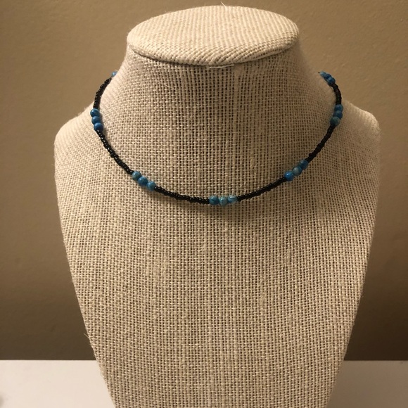 Brandy Melville Jewelry - ❗️3 for $15❗️Blue Beaded Choker Necklace